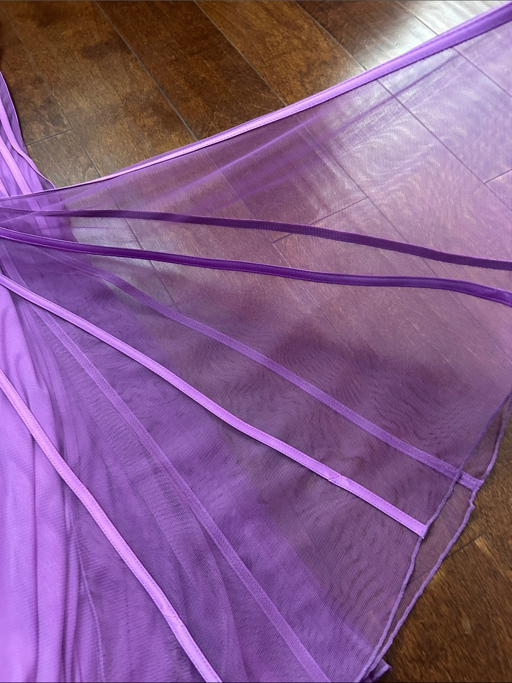 JS Collections Midi Corset Style Purple Spaghetti-Strap Tulle Dress, Size 16 - Picture 8 of 16